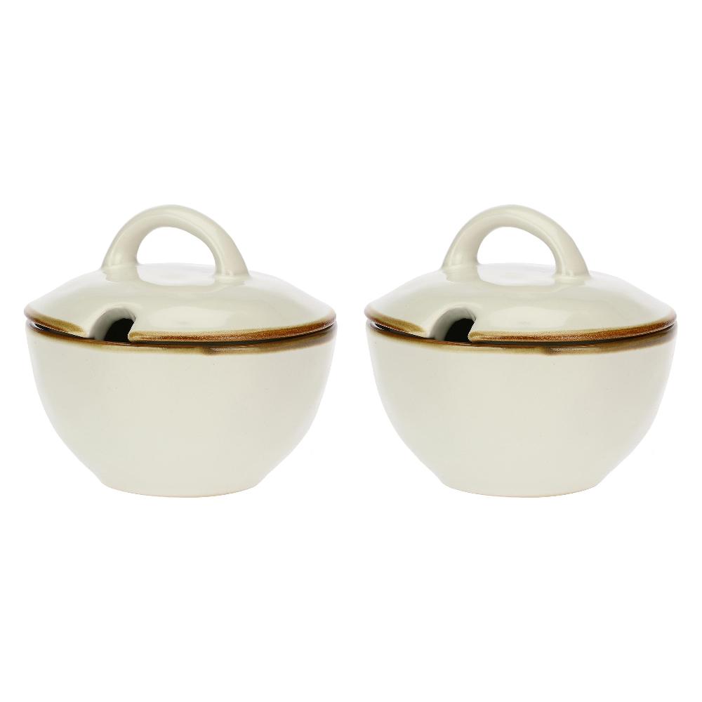 ROSÈ A POIS Set 2 Zuccheriere Concerto Avorio