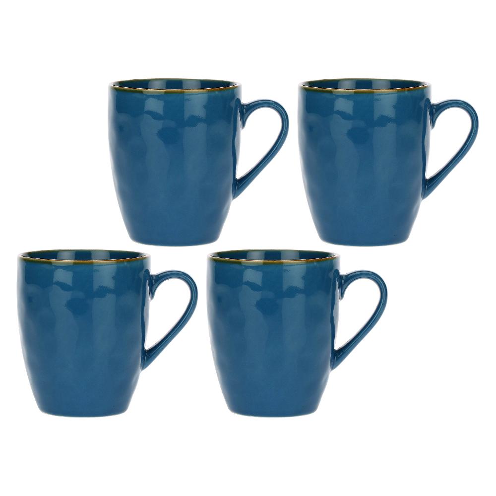 ROSÈ A POIS Set 4 Mug Concerto Blu Avio