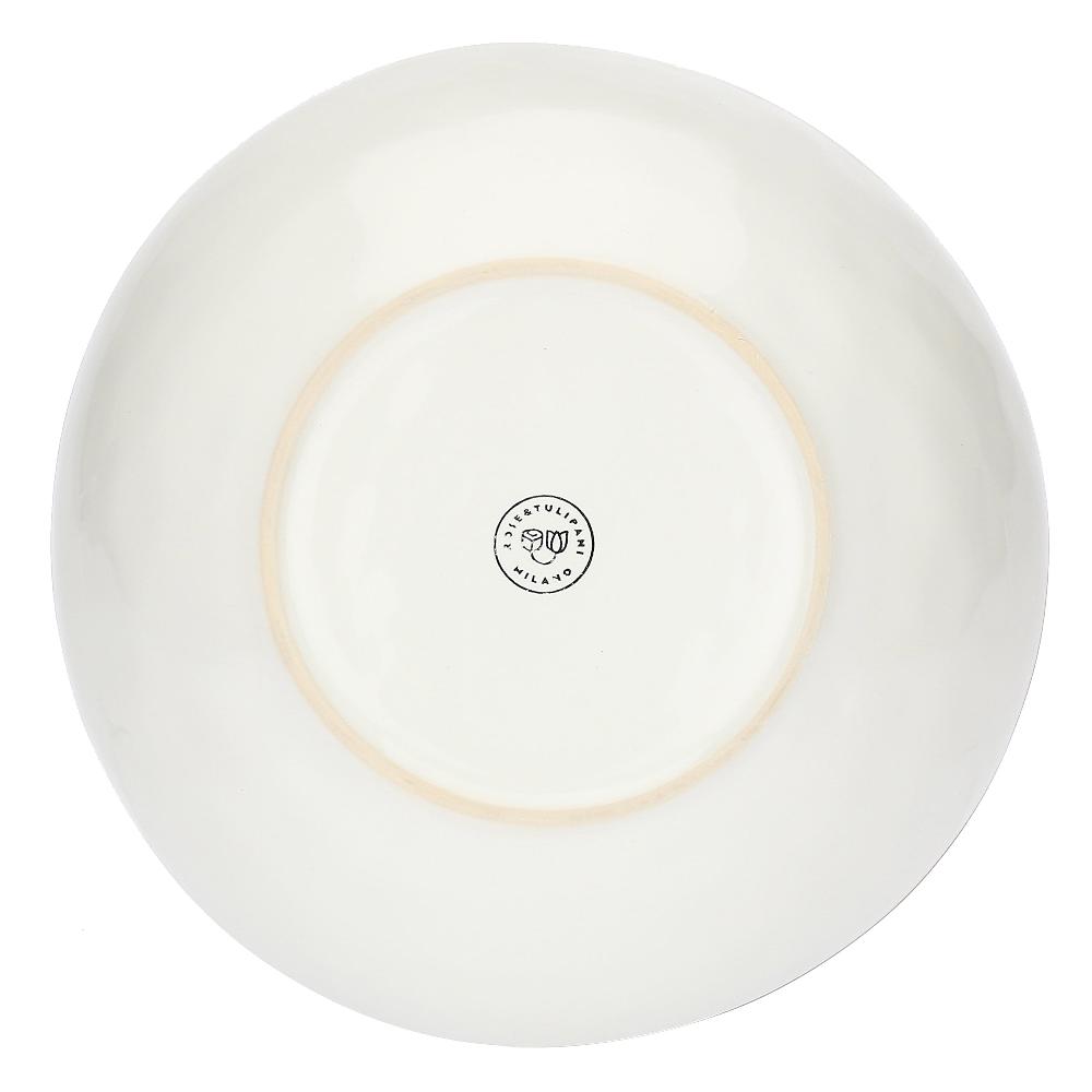 ROSÈ A POIS Set 4 Piatti Fondi Concerto Avorio