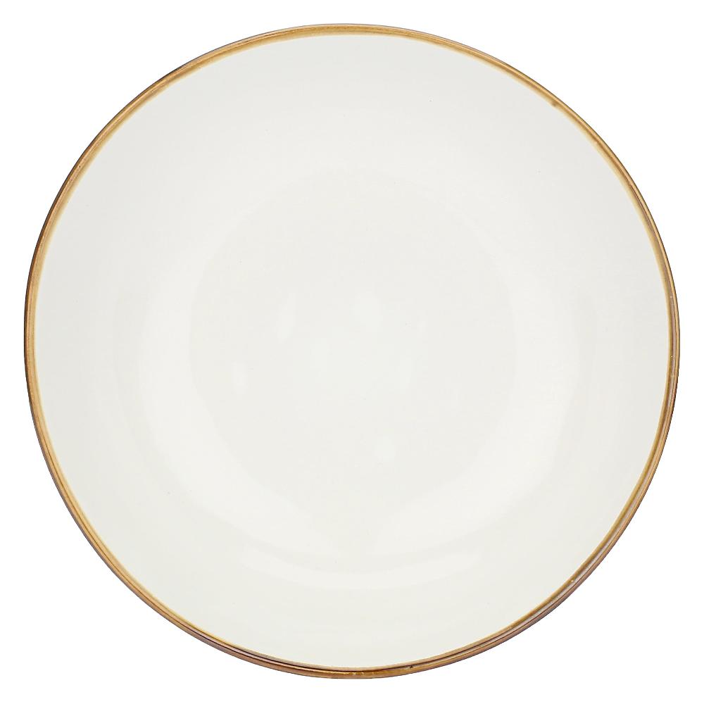 ROSÈ A POIS Set 4 Piatti Fondi Concerto Avorio