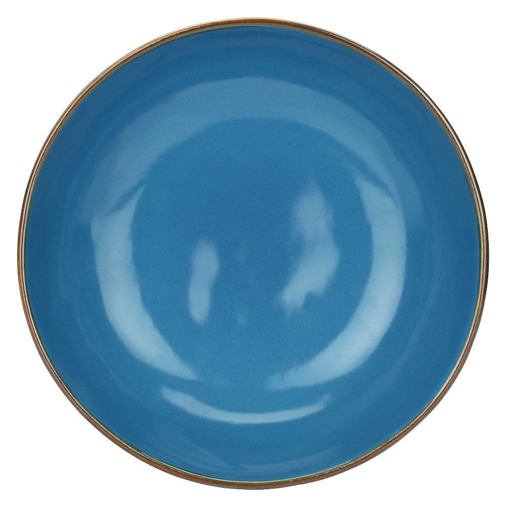 ROSÈ A POIS Set 4 Piatti Fondi Concerto Blu Avio