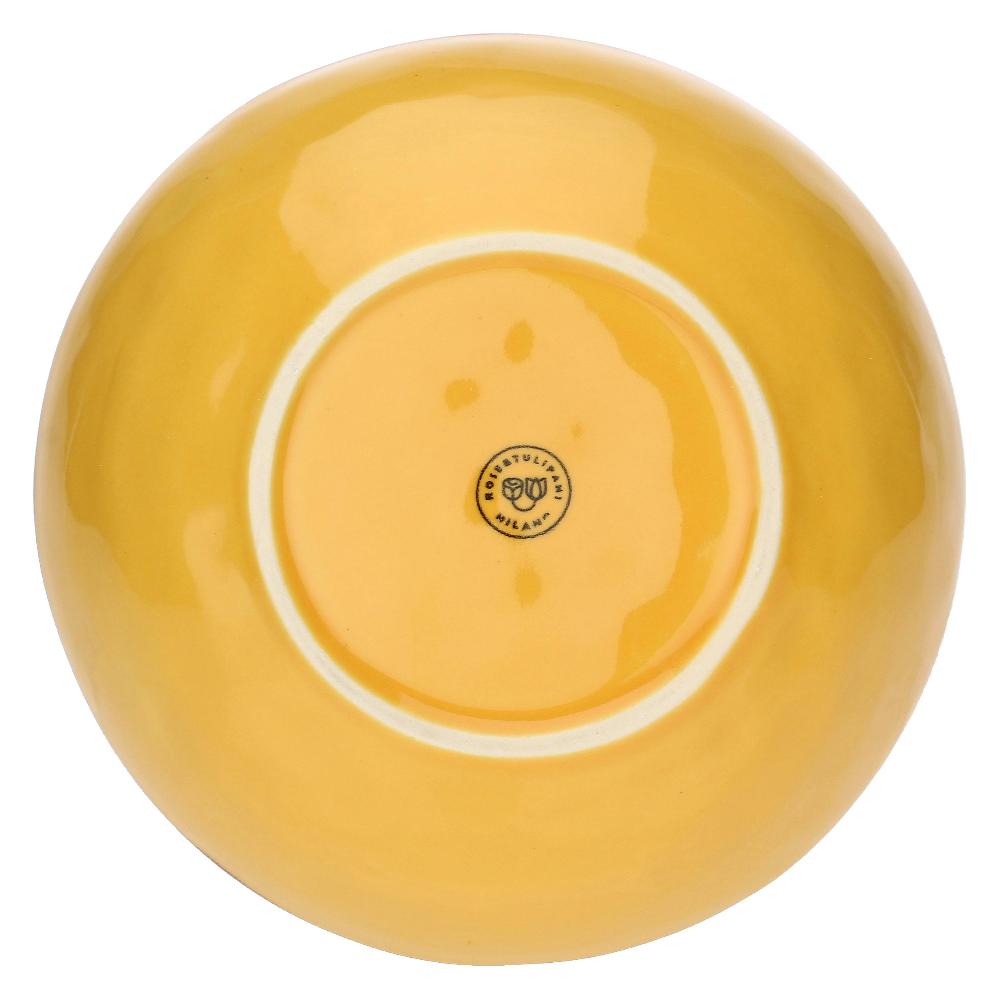 ROSÈ A POIS Set 4 Piatti Fondi Concerto Ocra