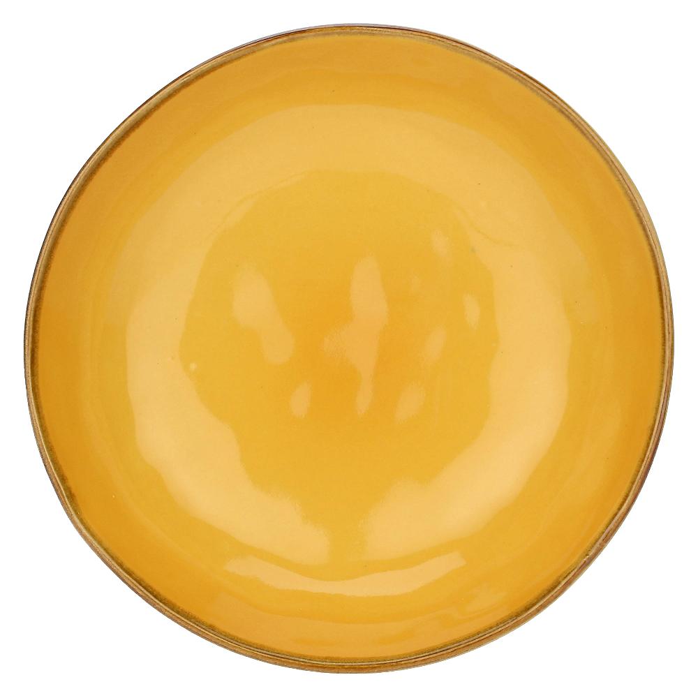 ROSÈ A POIS Set 4 Piatti Fondi Concerto Ocra