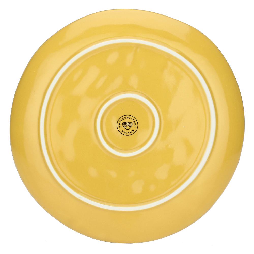 ROSÈ A POIS Set 4 Piatti Frutta Concerto Ocra