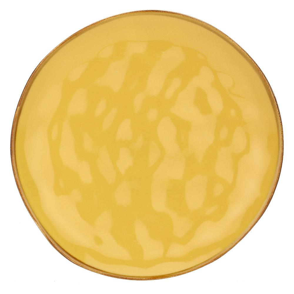 ROSÈ A POIS Set 4 Piatti Frutta Concerto Ocra