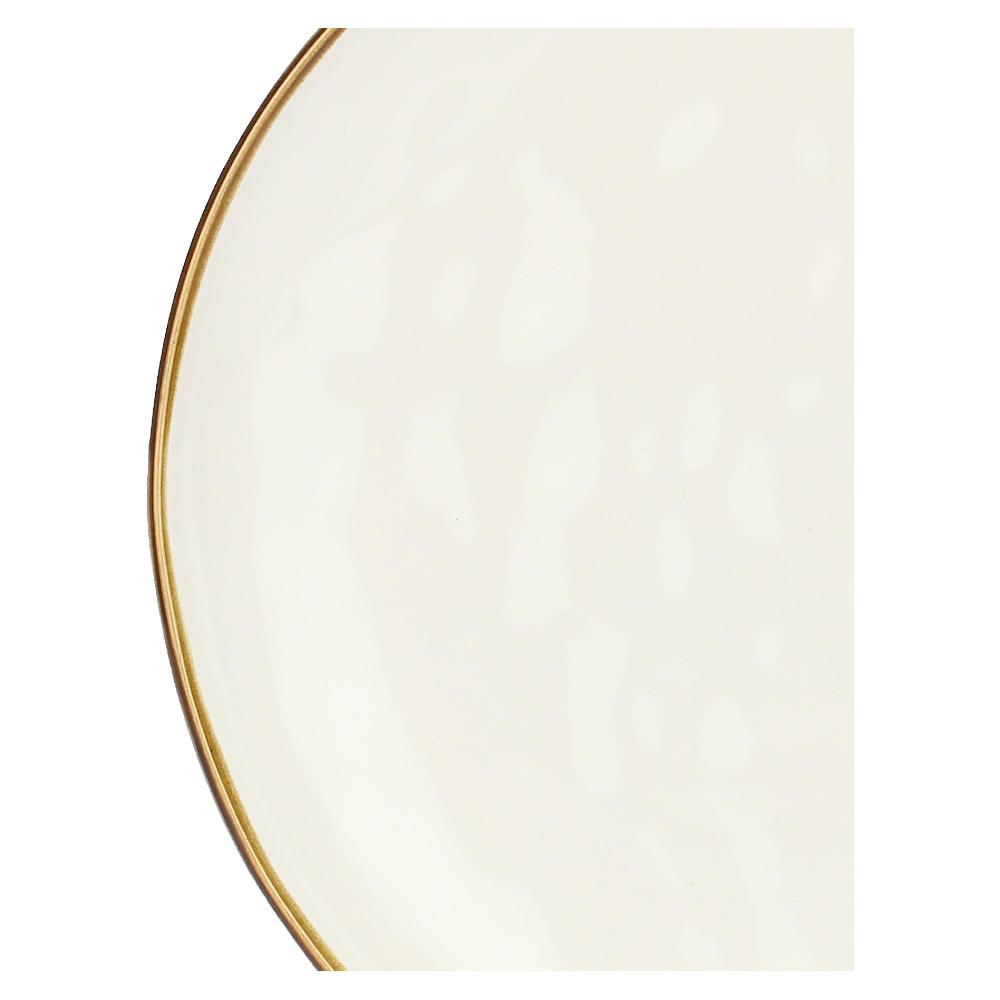 ROSÈ A POIS Set 4 Piatti Piani Concerto Avorio