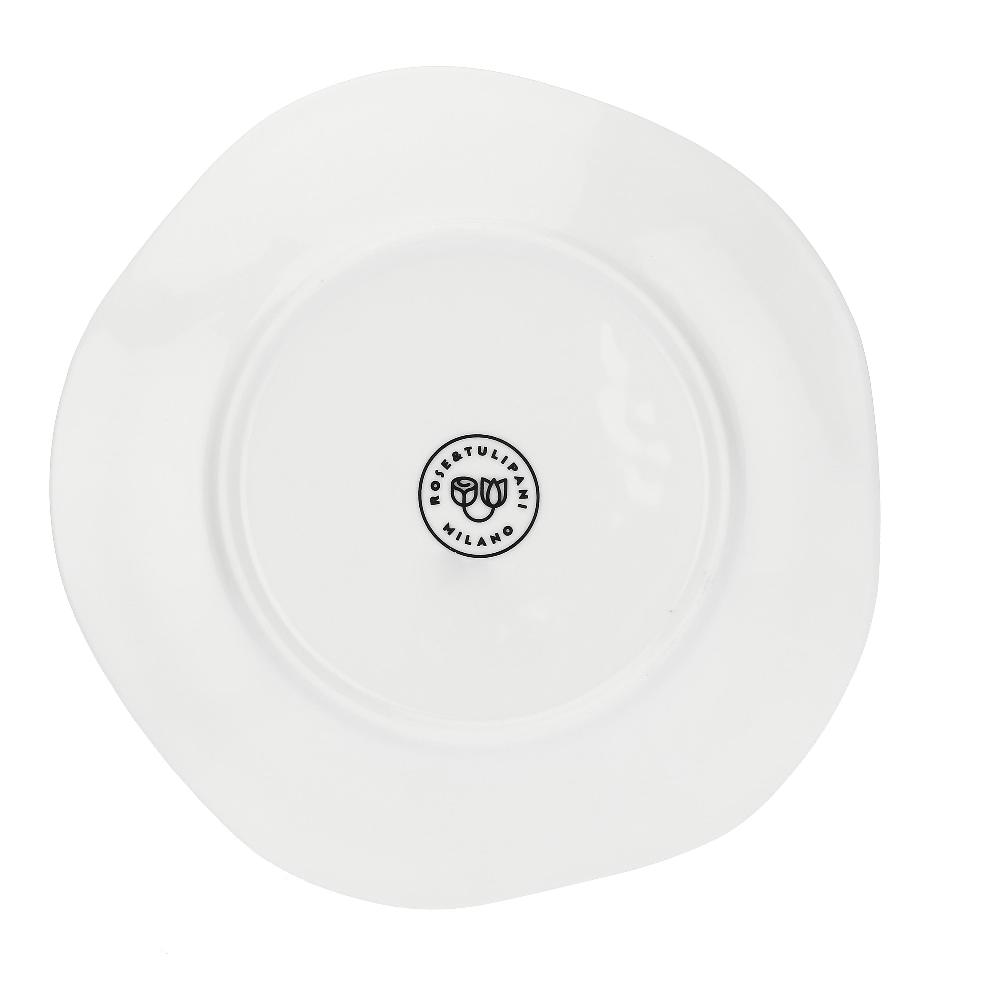 ROSÈ A POIS Set 6 Piatti Frutta Cottage