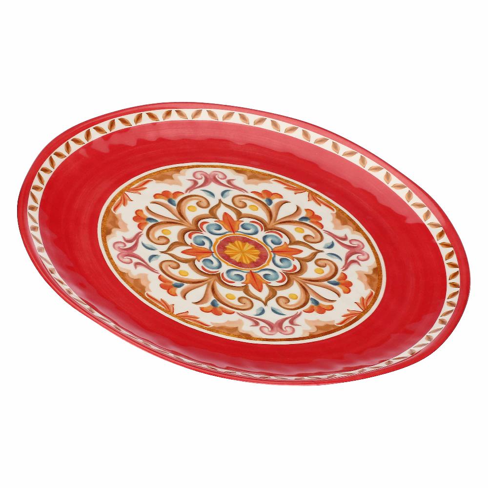 ROSÈ A POIS Vassoio Rotondo Borgo