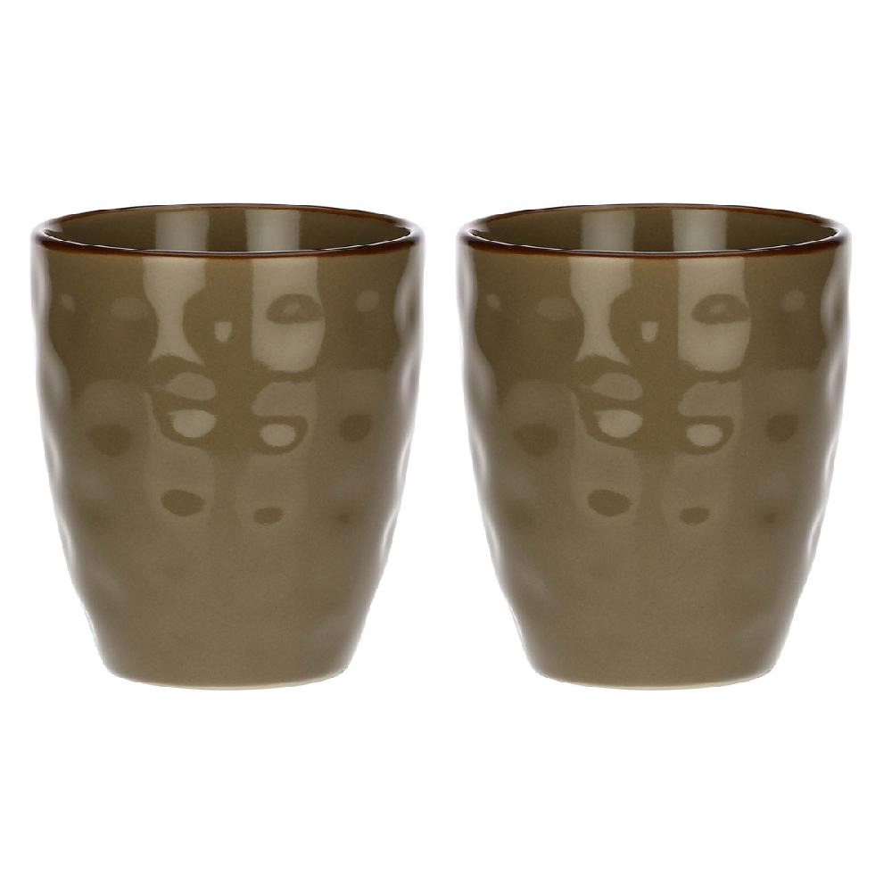 ROSÈ A POIS Set 2 Bicchieri Acqua Concerto Grigio Tortora