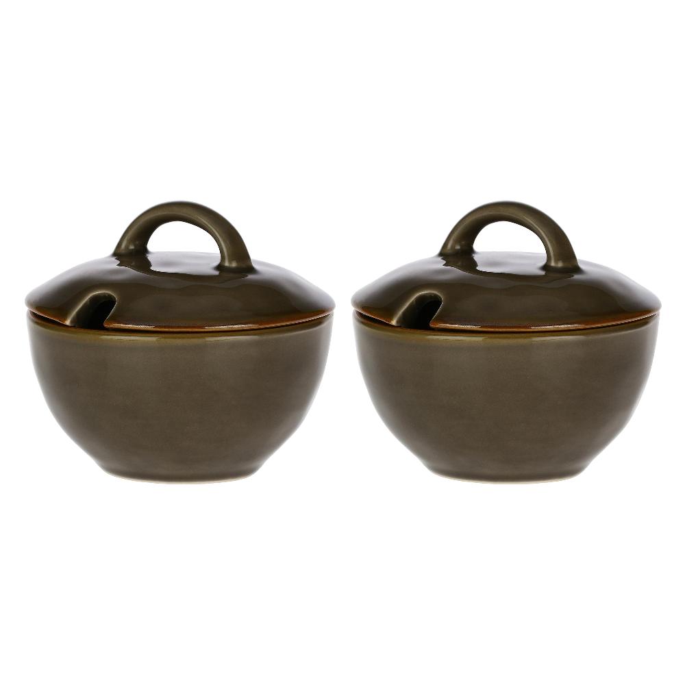 ROSÈ A POIS Set 2 Zuccheriere Concerto Grigio Tortora