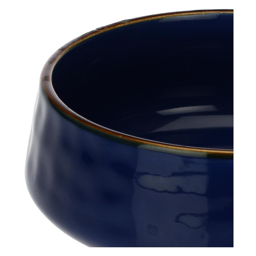 ROSÈ A POIS Set 4 Ciotole/Piatti Fondi Concerto Glam Blu Cobalto