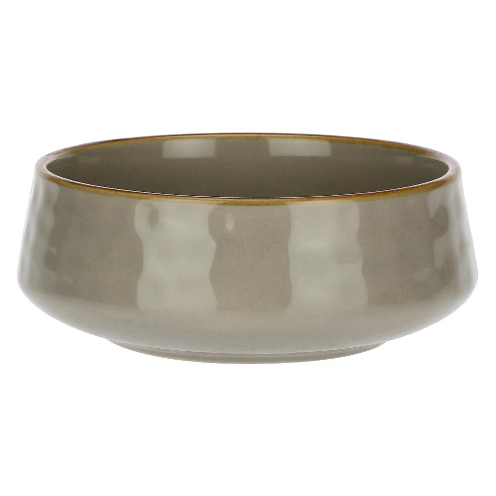 ROSÈ A POIS Set 4 Ciotole/Piatti Fondi Concerto Glam Grigio Perla