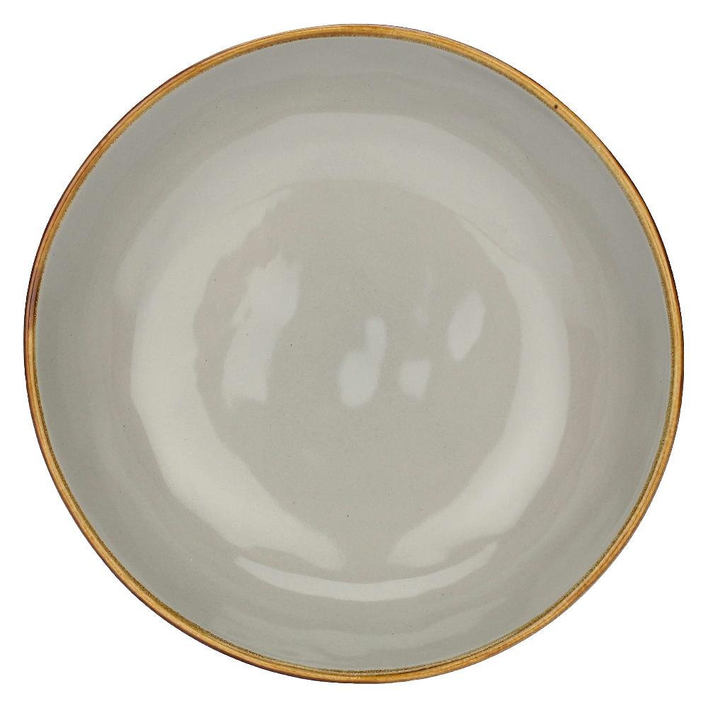 ROSÈ A POIS Set 4 Piatti Fondi Concerto Grigio Perla