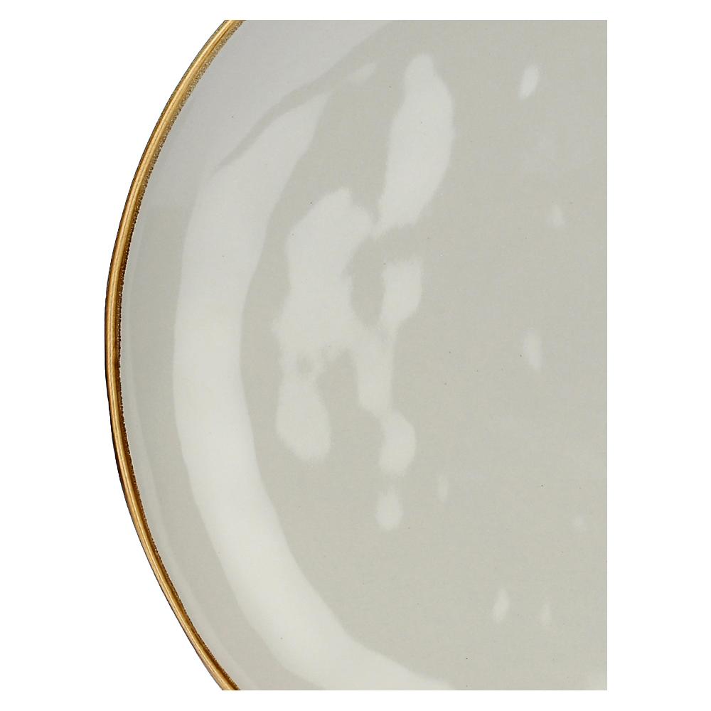 ROSÈ A POIS Set 4 Piatti Piani Concerto Grigio Perla