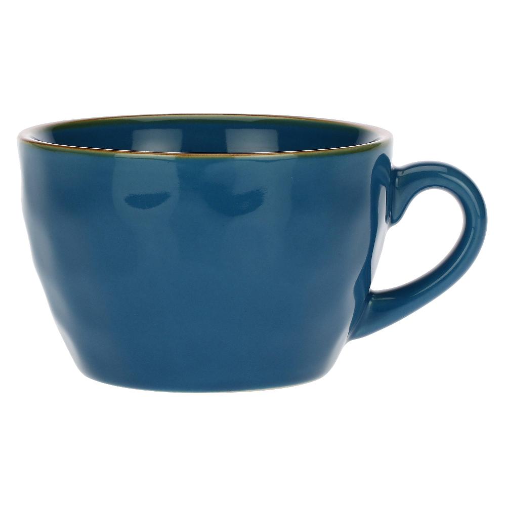 ROSÈ A POIS Set 4 Tazze Colazione Concerto Blu Avio