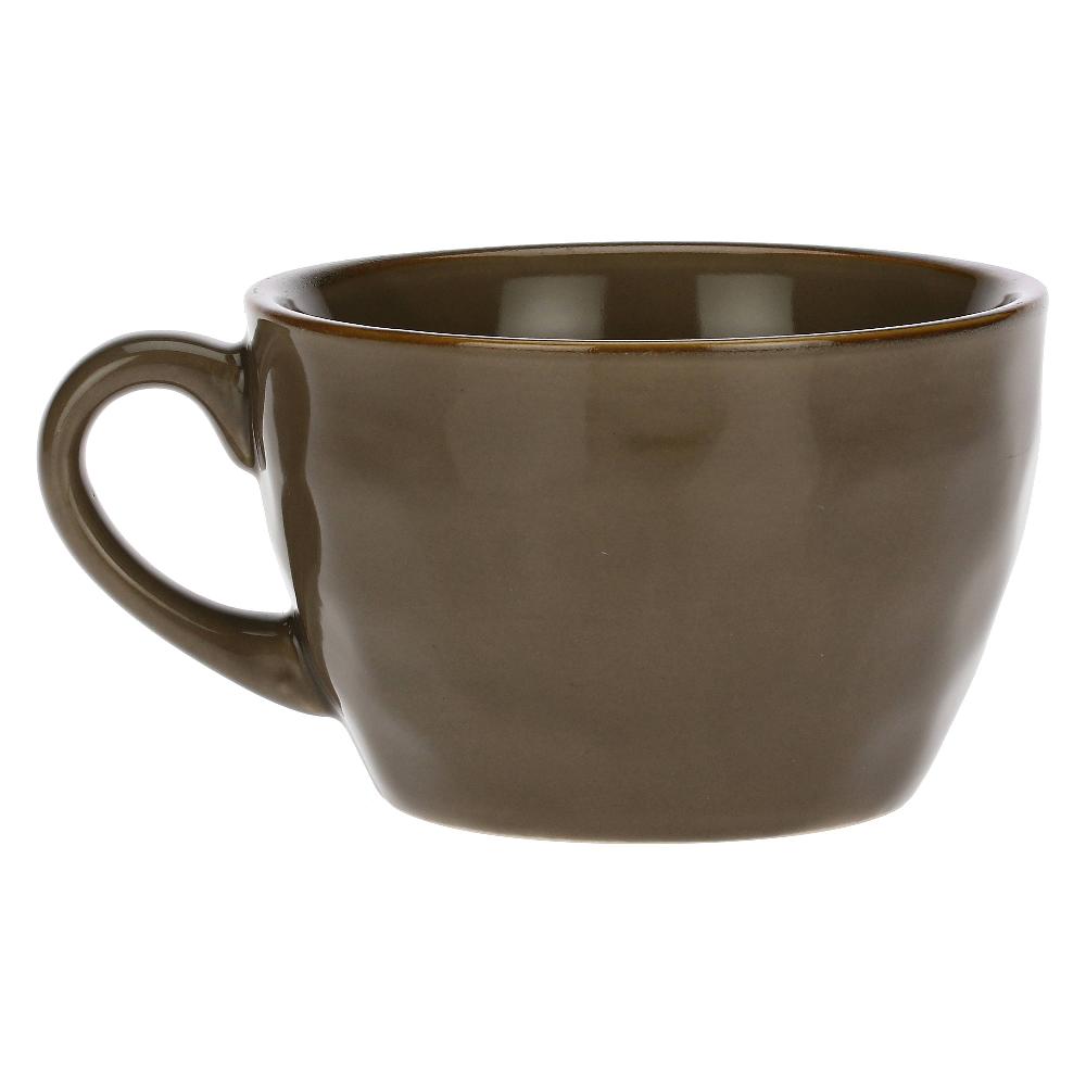 ROSÈ A POIS Set 4 Tazze Colazione Concerto Grigio Tortora