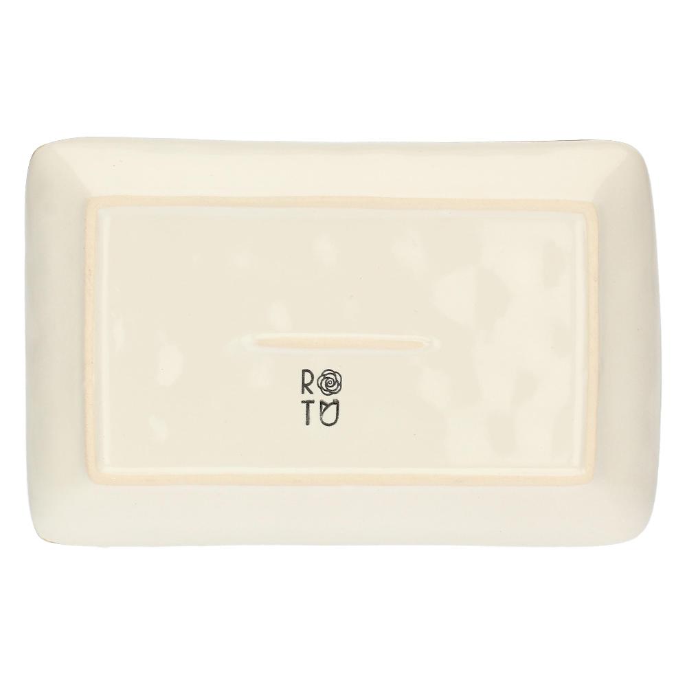 ROSÈ A POIS Set 4 Vassoi Rettangolari 20x13 Cm Concerto Avorio