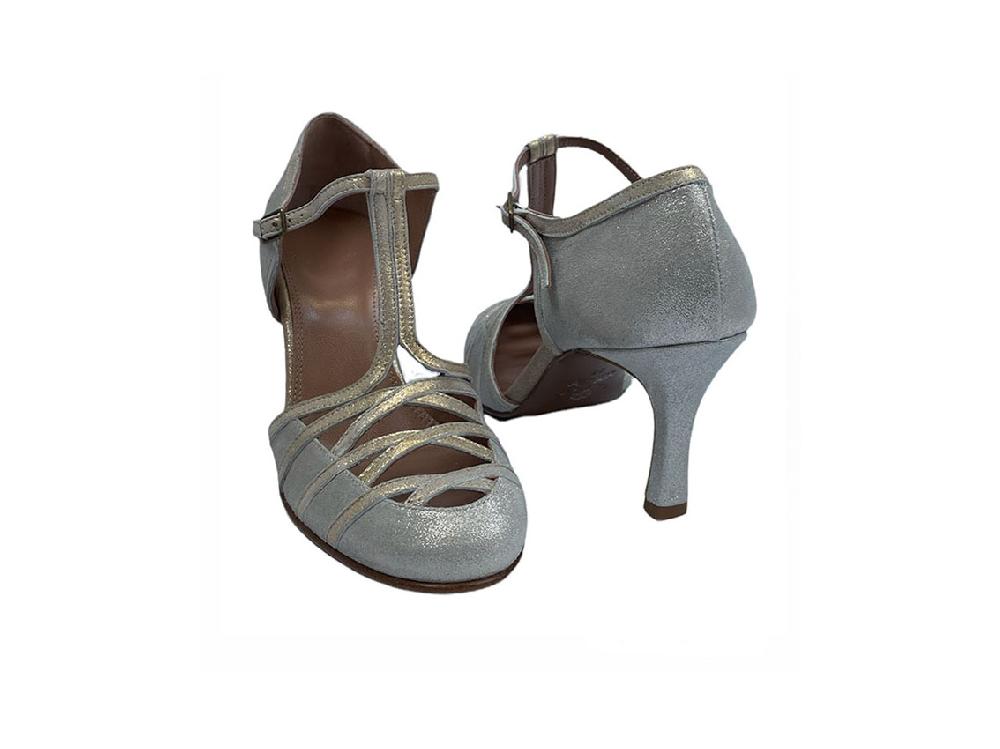 Rose'S Roses Colette – Silver T-Strap