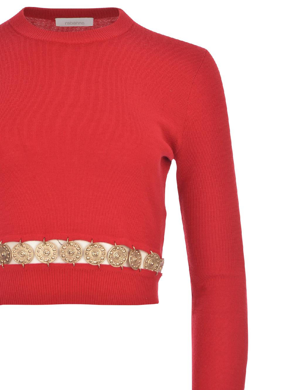 Paco Rabanne Maglia Rabanne - 24AMPU286ML0289