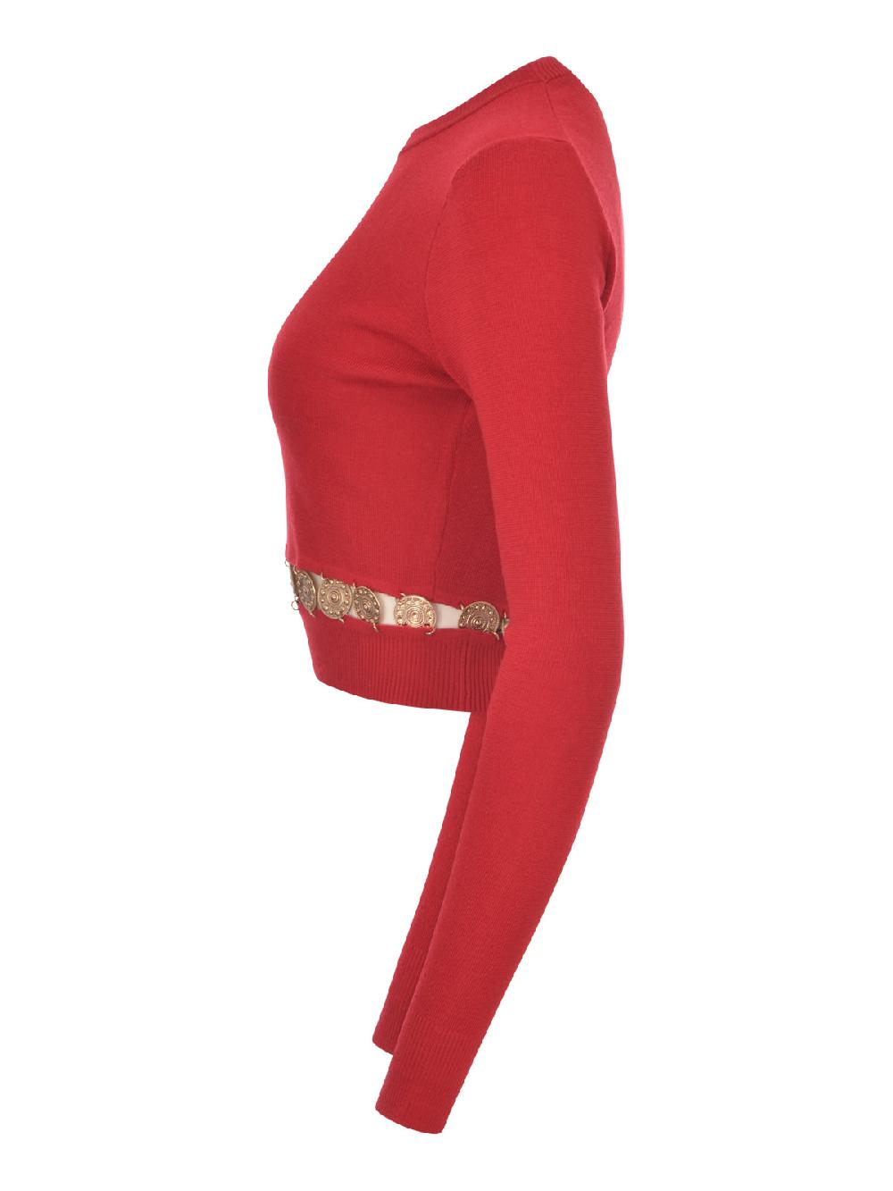 Paco Rabanne Maglia Rabanne - 24AMPU286ML0289