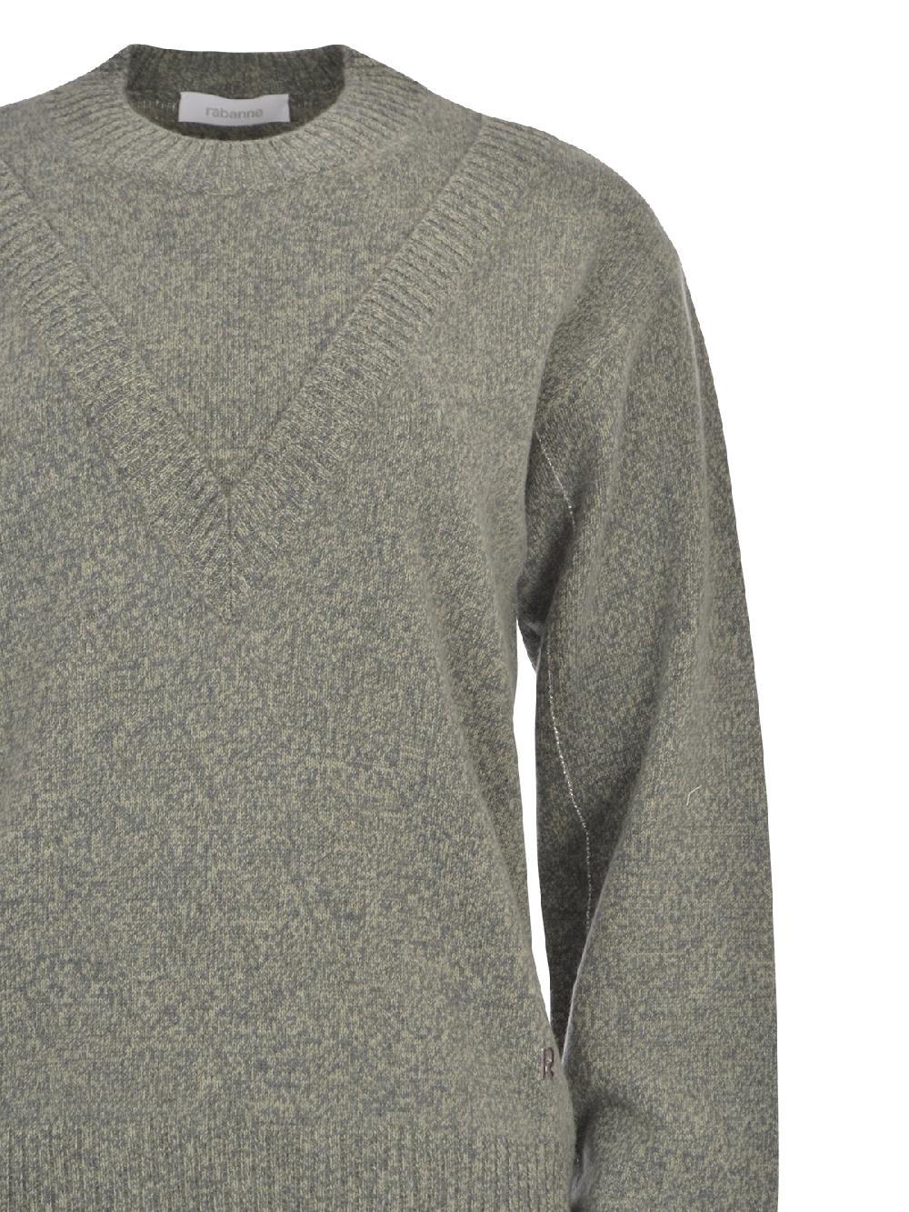 Paco Rabanne Maglia Rabanne - 24AMPU287ML0287