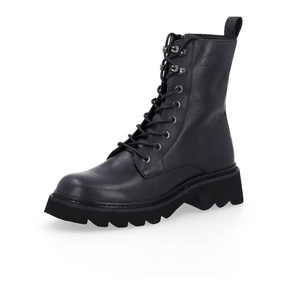 QVC 4us Paciotti Bikers stringate con zip esterna e tacco 5 cm