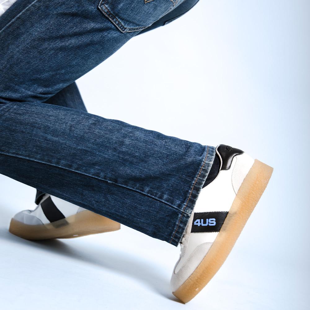 QVC 4us Paciotti Sneaker Da Uomo In Pelle Con Inserti Scamosciati