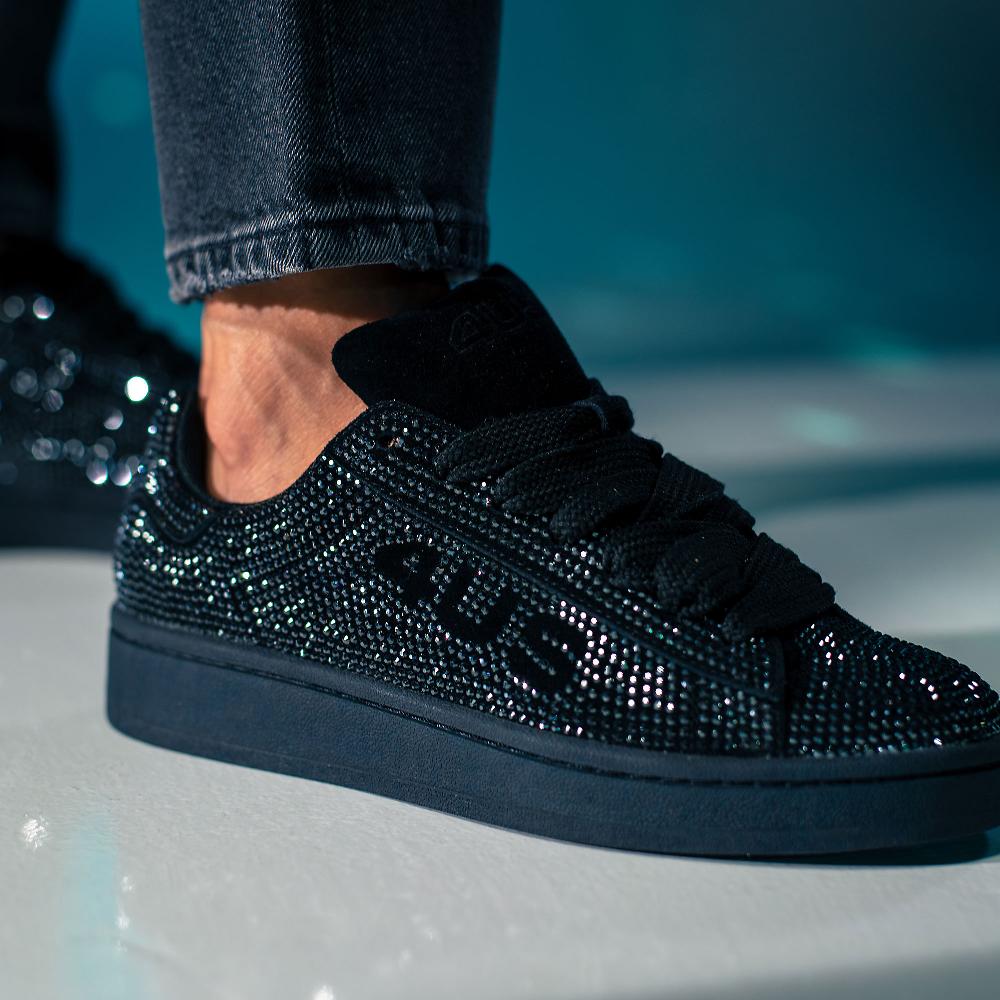 QVC 4us Paciotti Sneakers In Pelle Scamosciata Con Strass