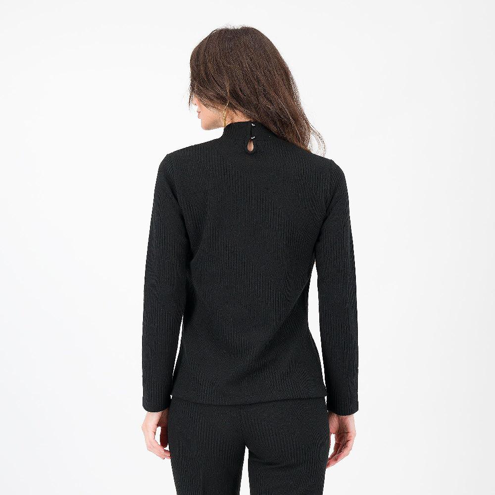 QVC A*dela Maglia Con Collo A Lupetto Lavorazione Geometrica