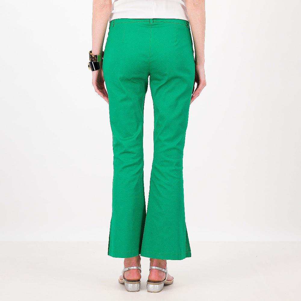 QVC A*dela Pantaloni A Zampa In Cotone Stretch Con Spacchi