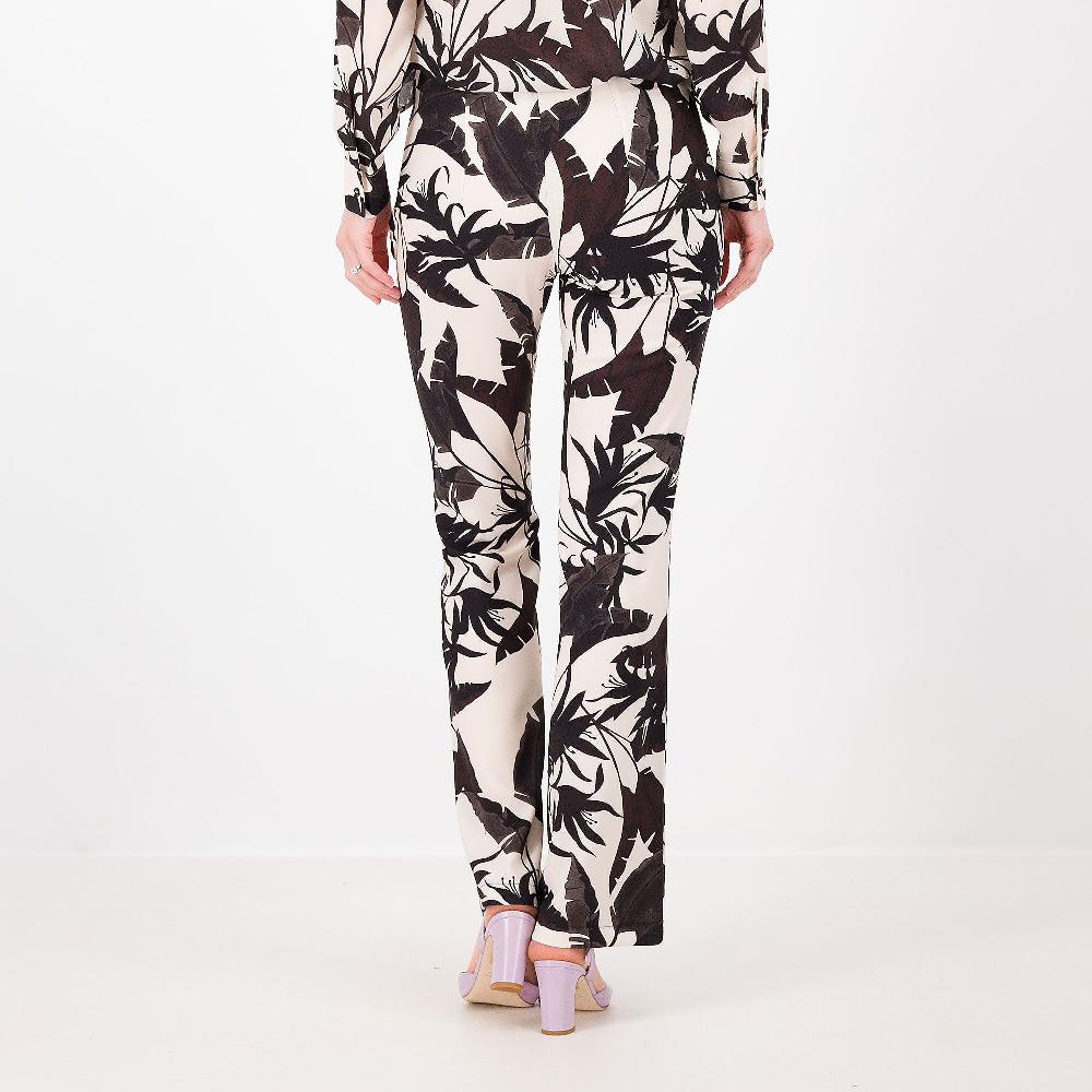 QVC A*dela Pantaloni A Zampetta Cady Stretch Fantasia Zip Invisibile Made In Italy