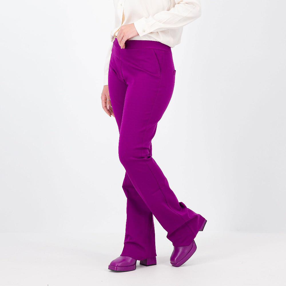 QVC A*dela Pantaloni a zampetta in punto Milano viscosa