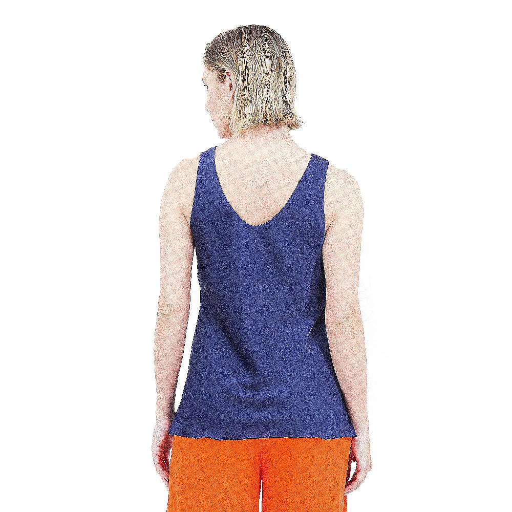 QVC A.MARSI By SilviaMori Top In Raso Spalle Larghe Scollo A V Made In Italy