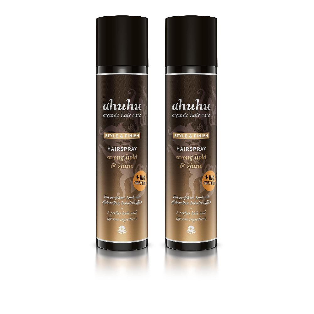 QVC Ahuhu Spray per capelli Style&Finish Strong Hold&Shine (2pz)