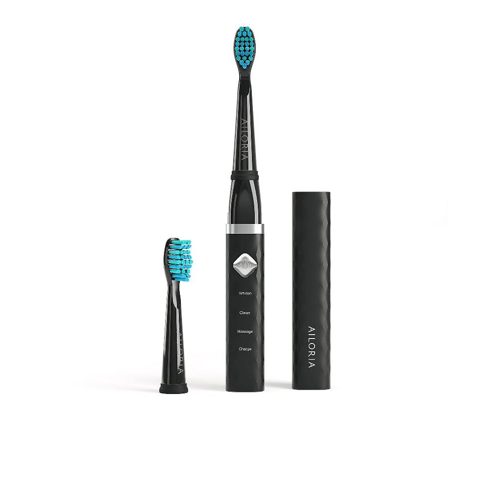 QVC AILORIA Spazzolino elettrico Flash Travel + 2 testine ricambio