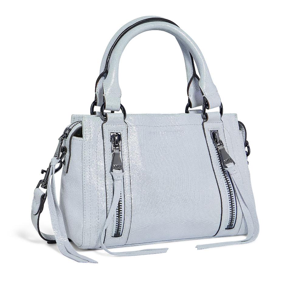 QVC Aimee Kestenberg Borsa A Mano In Pelle Con Tasche Zip E Tracolla