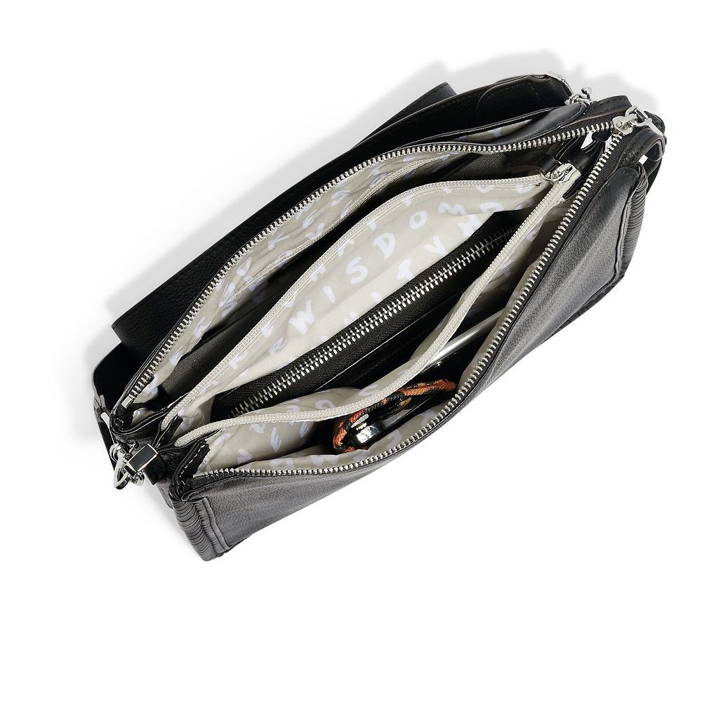 QVC Aimee Kestenberg Borsa A Tracolla In Pelle Chiusura Con Zip
