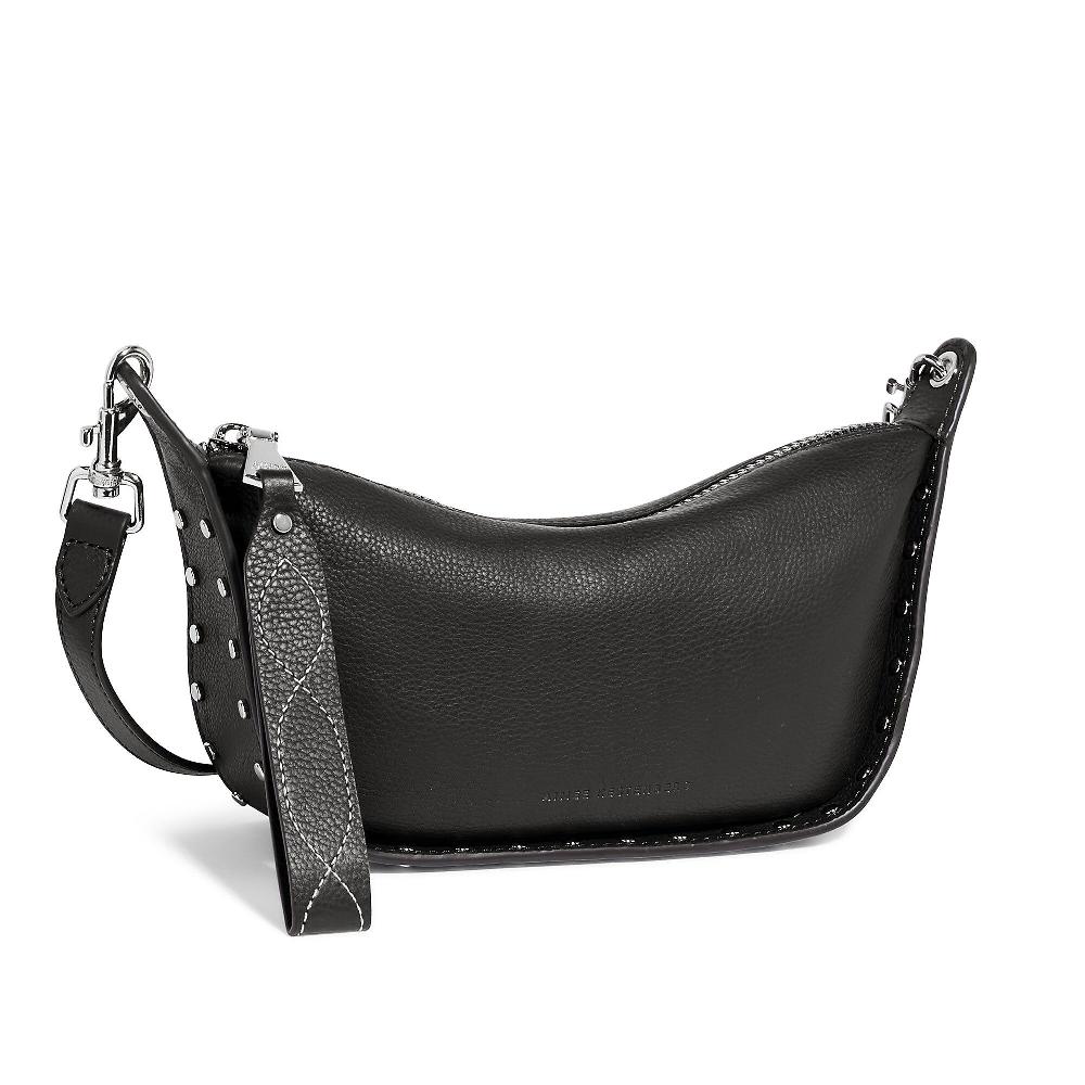 QVC Aimee Kestenberg Borsa A Tracolla In Pelle Con Borchiette