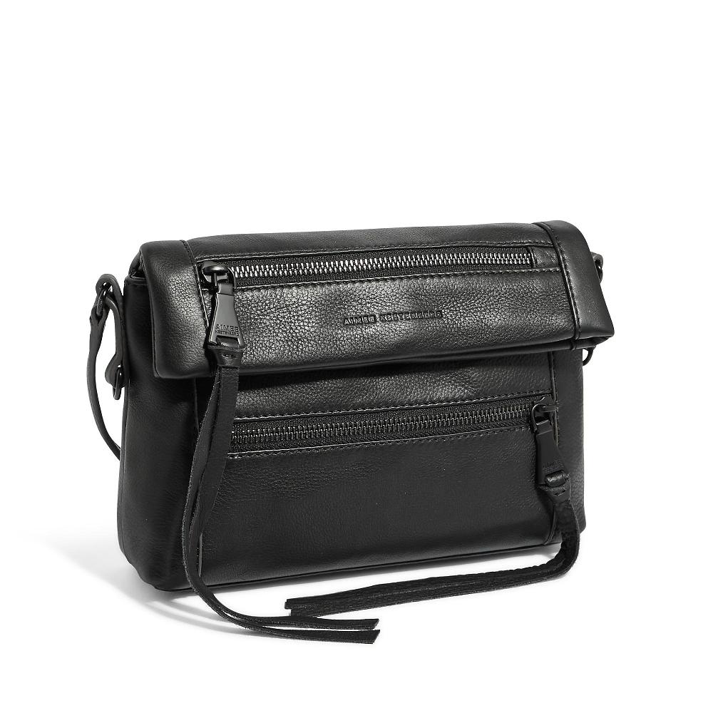 QVC Aimee Kestenberg Borsa A Tracolla The Crosstown In Pelle Con Patta