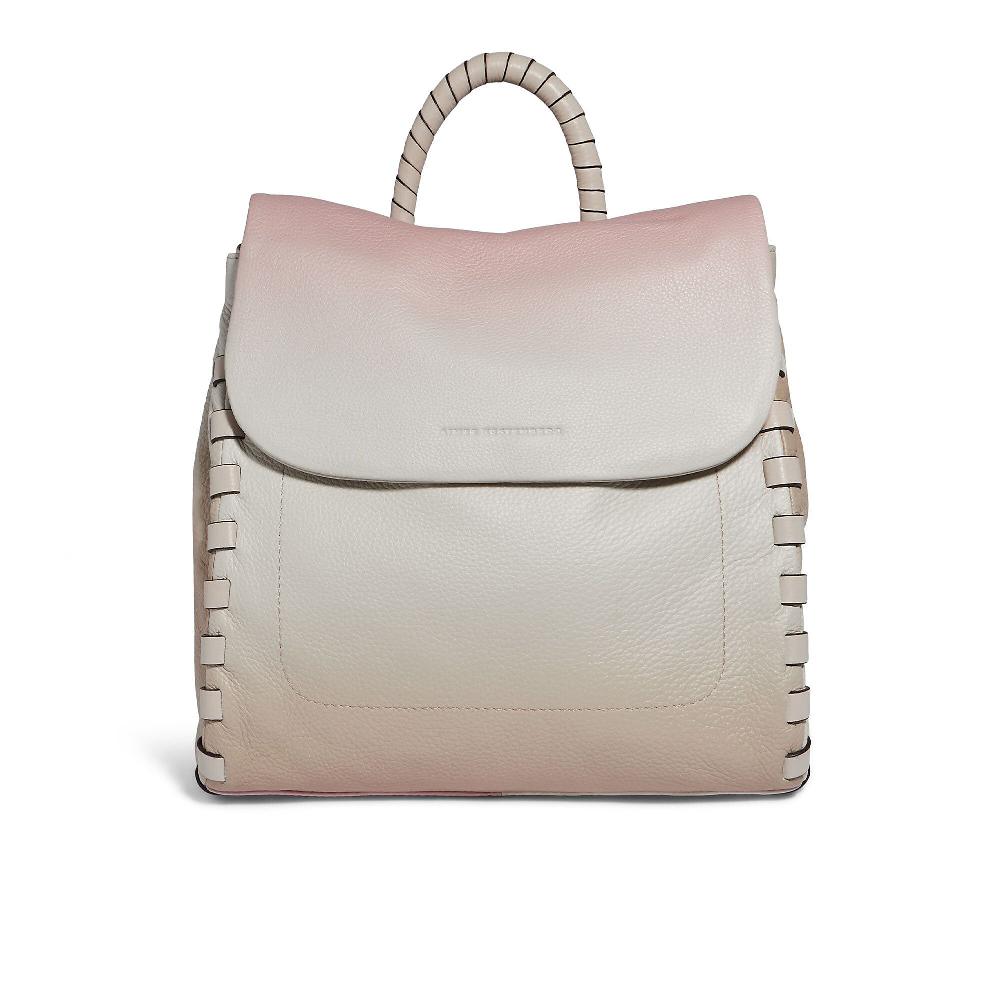 QVC Aimee Kestenberg The Zen Zaino in pelle con manico e impunture