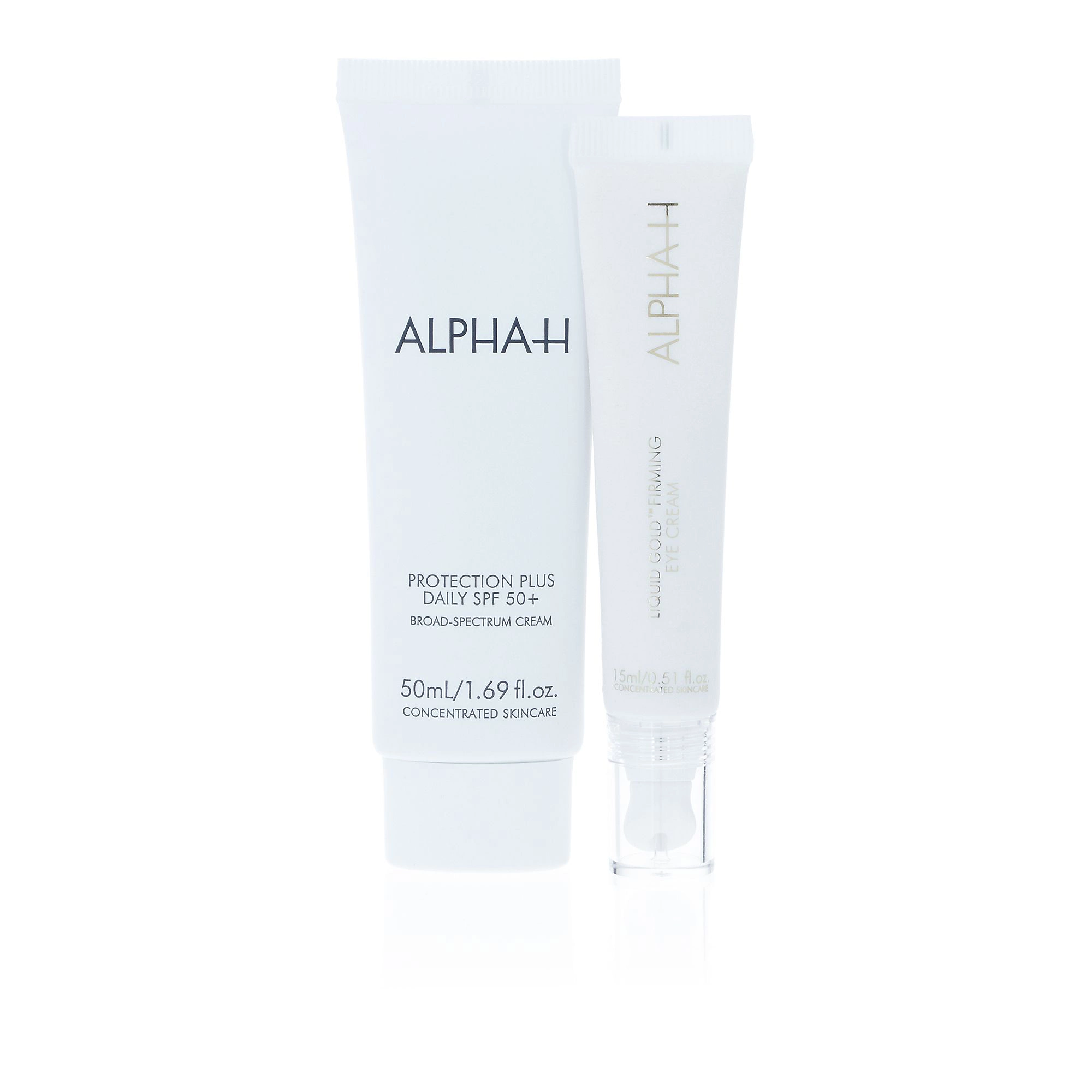 QVC Alpha - H Crema solare SPF50+ e crema occhi Liquid Gold