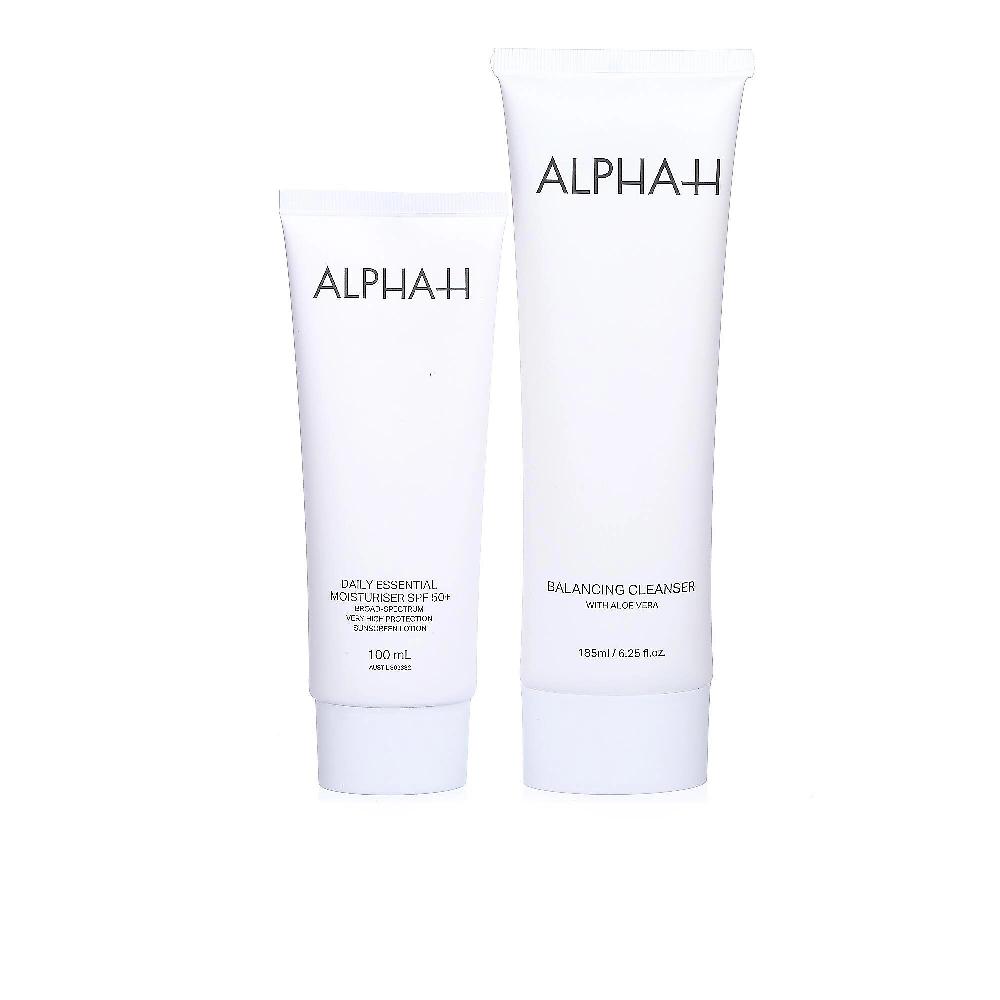 QVC Alpha - H Detergente Balancing Cleanser E Idratante Daily Essential