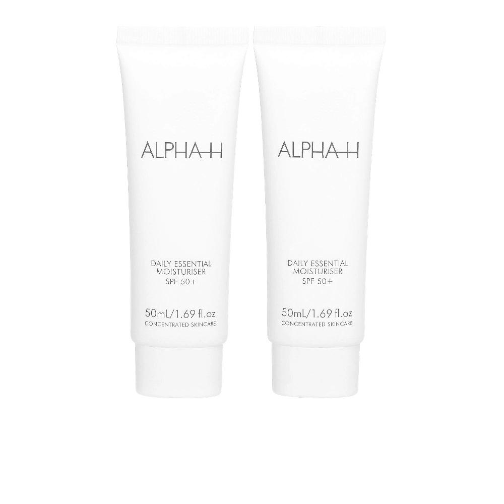 QVC Alpha - H Kit 2 Idratanti Viso Daily Essential Con SPF50+