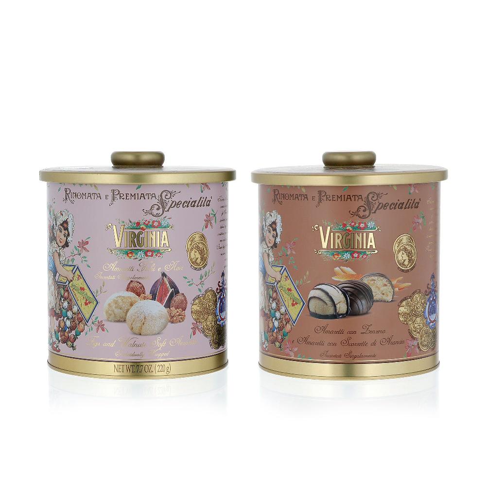 QVC Amaretti Virginia Amaretti in 3 gusti: fichi e noci mix arancia e zenzero