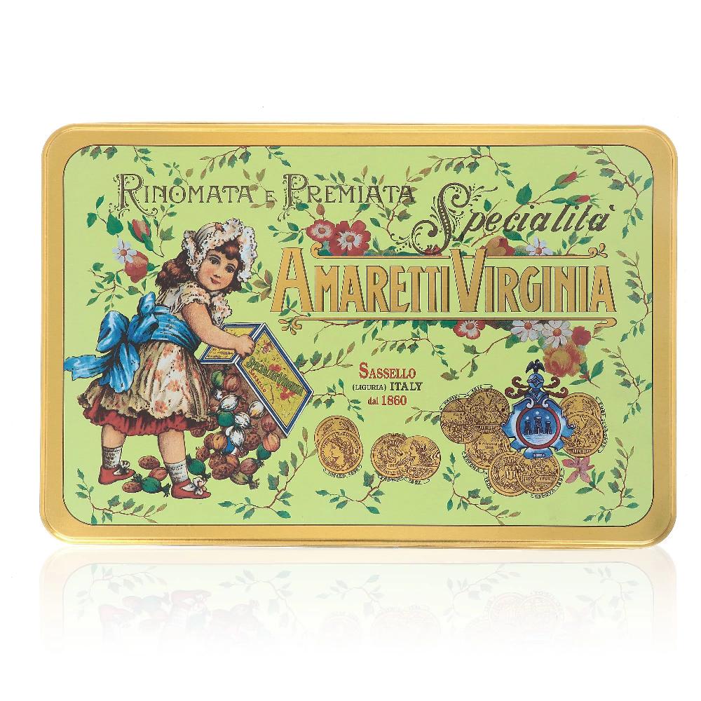 QVC Amaretti Virginia Confanetto Amaretti Soffici in confezione in metallo