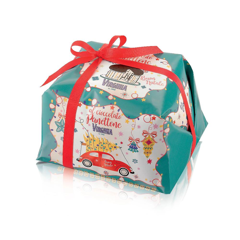 QVC Amaretti Virginia Panettone basso al cioccolato 850 g