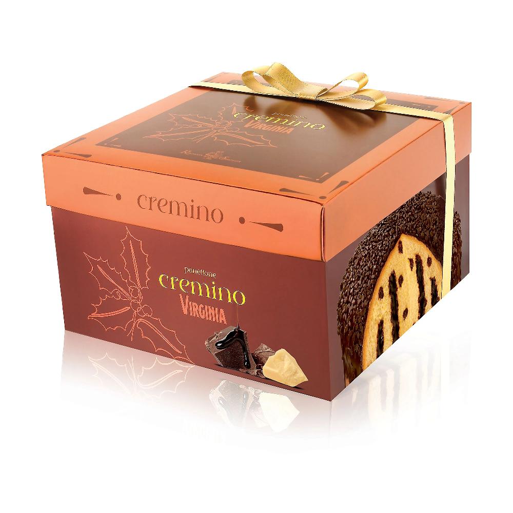 QVC Amaretti Virginia Panettone Cremino con gocce di cioccolato e crema gianduia
