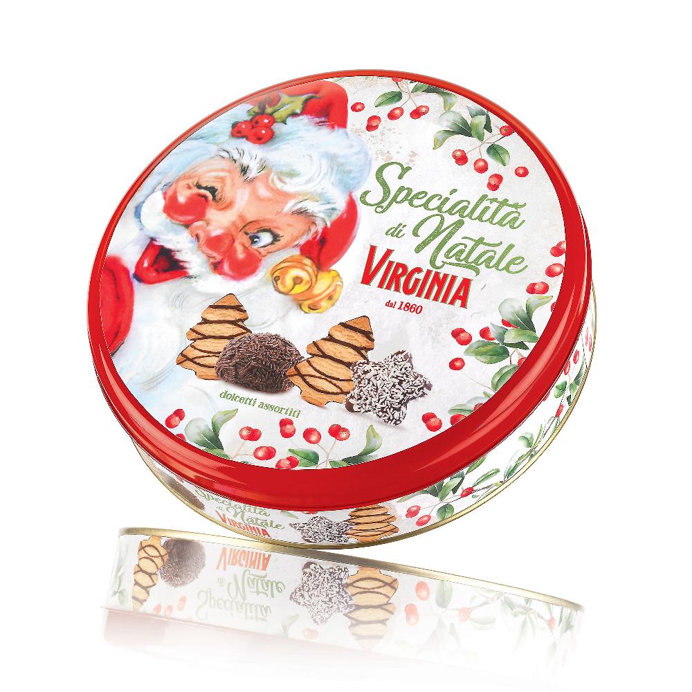 QVC Amaretti Virginia Pasticceria mista in scatola natalizia