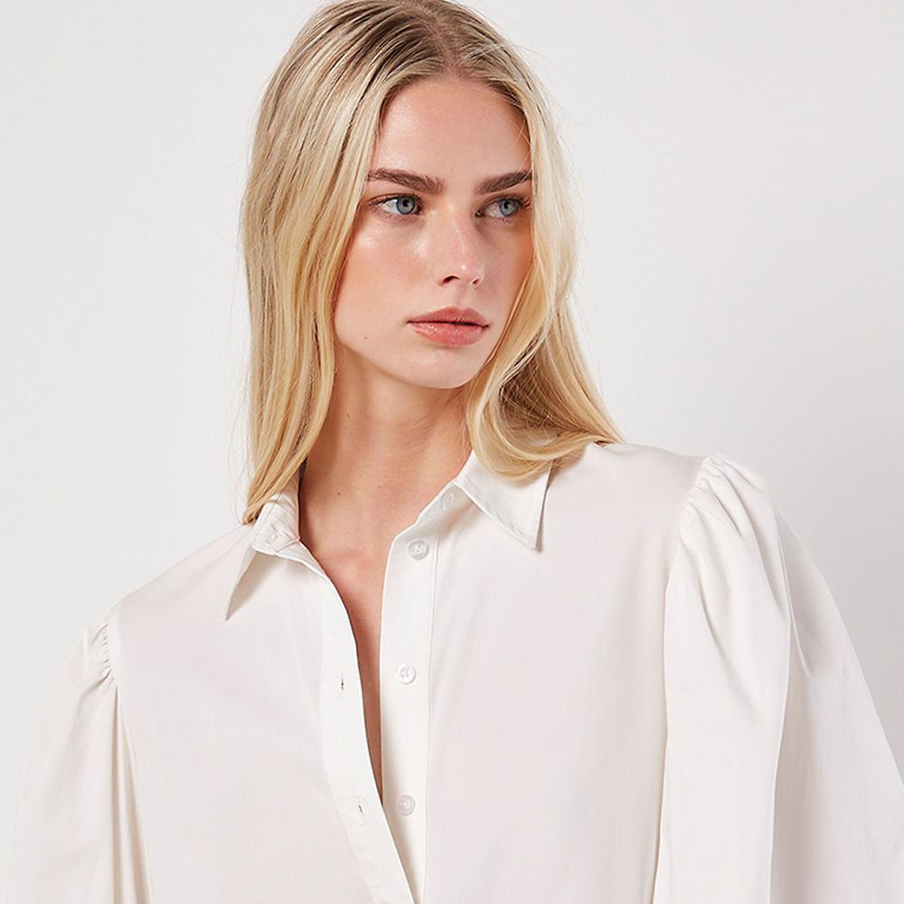 QVC APRICOT Camicia In Modal E Cotone A Maniche Lunghe Balloon