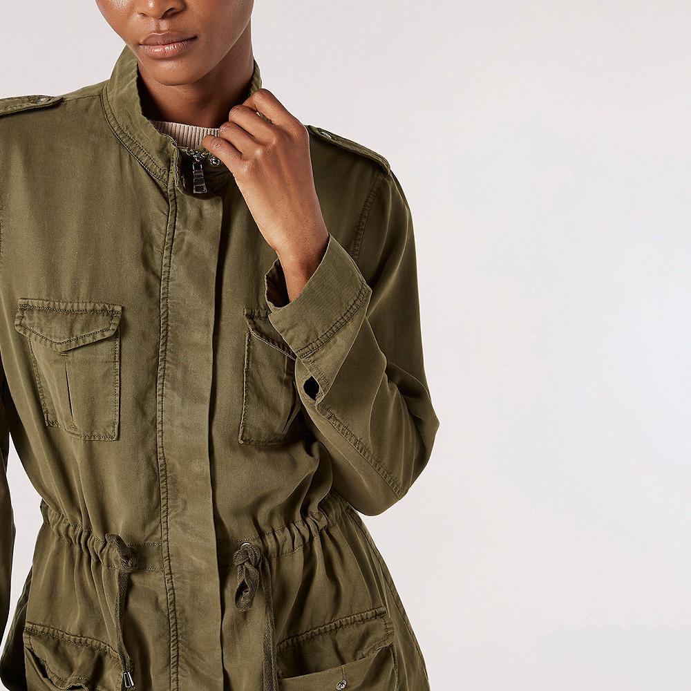QVC APRICOT Giacca Tipo Sahariana In Twill Con Coulisse In Vita